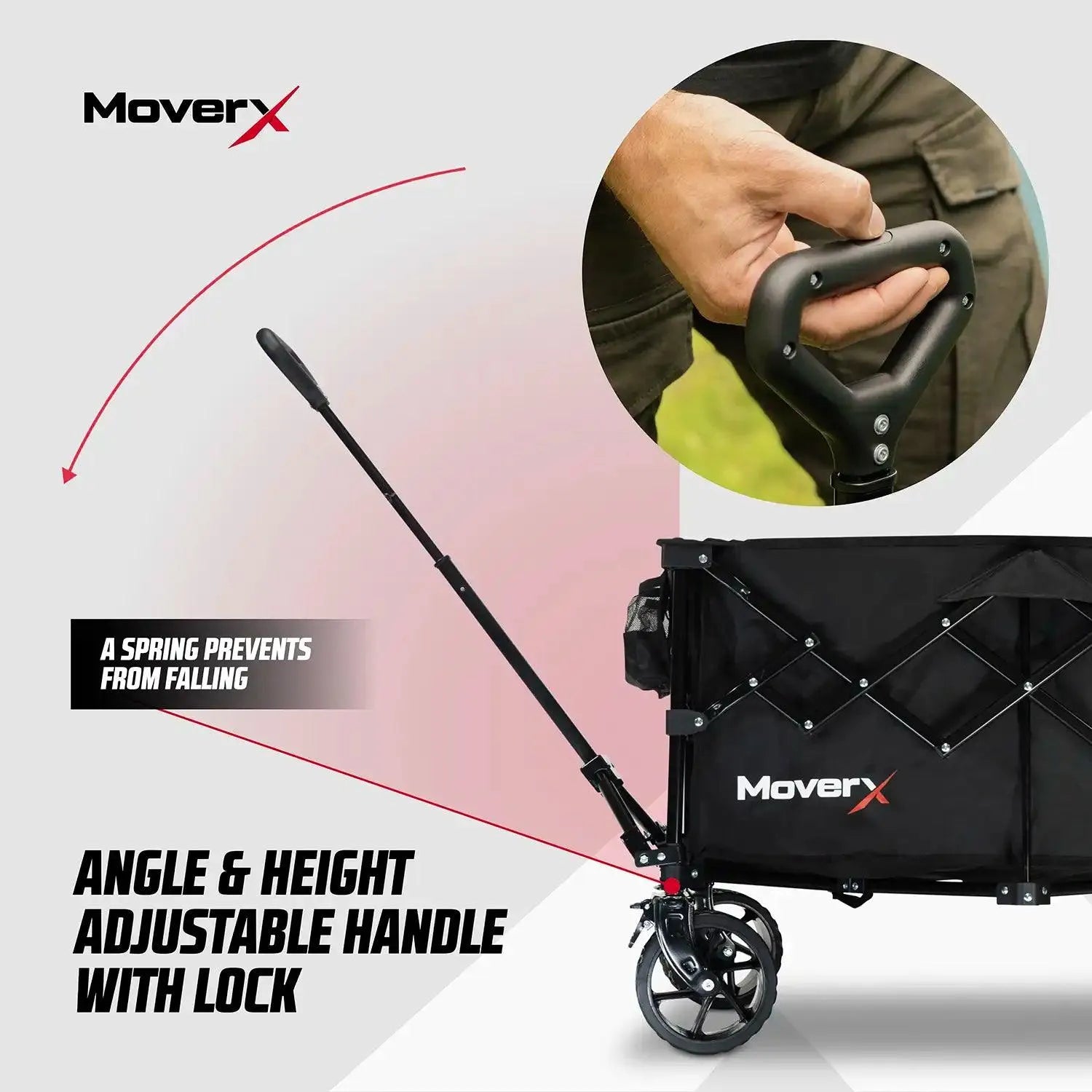 MoverX 200L Folding Camping Trolley Festival Wagon - MoverX